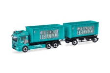 Herpa 321457 - H0 - MAN TGS TN Abroll-Hängerzug KS Containerdienst